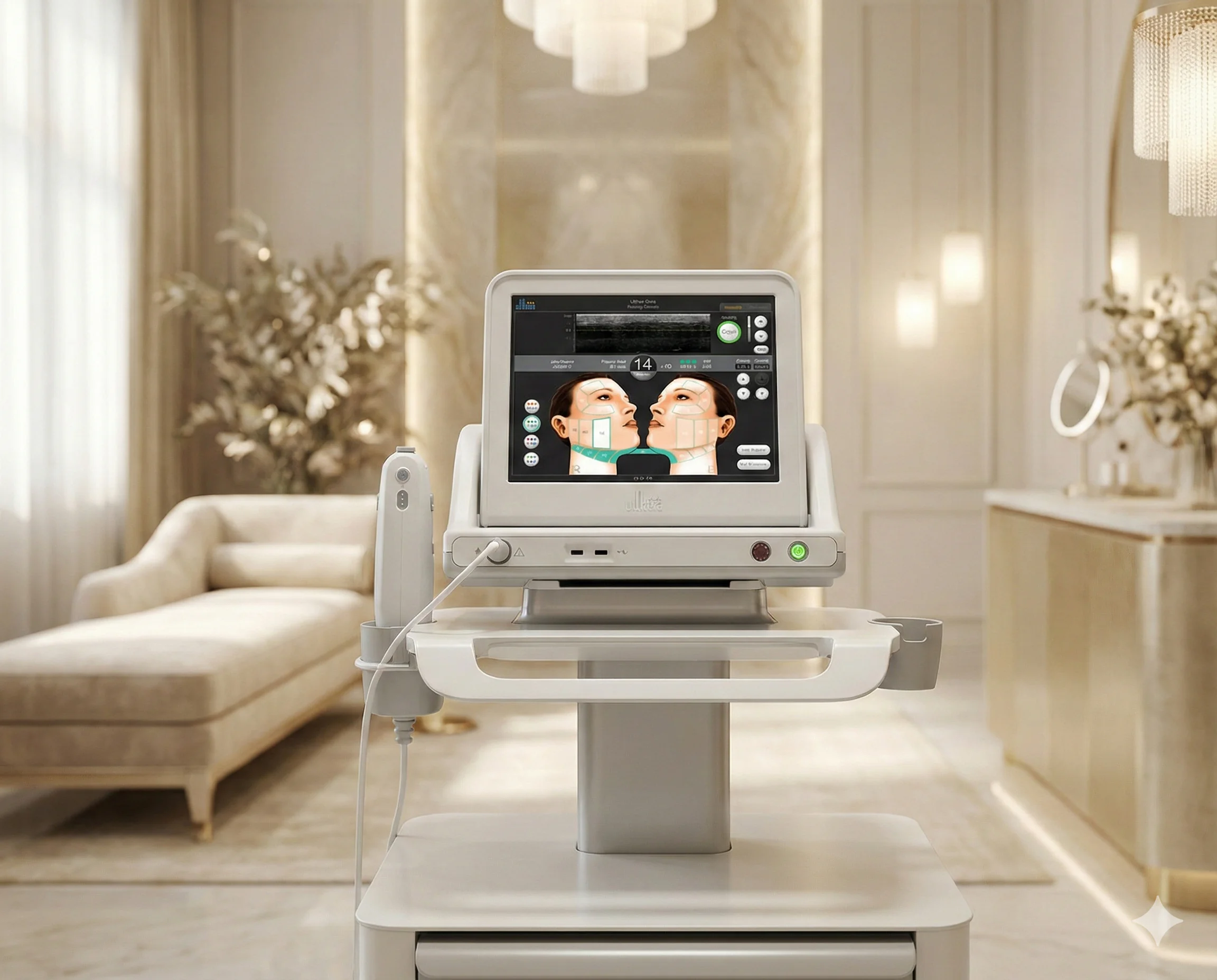 ODE 官网展示的 Ultherapy Prime 设备