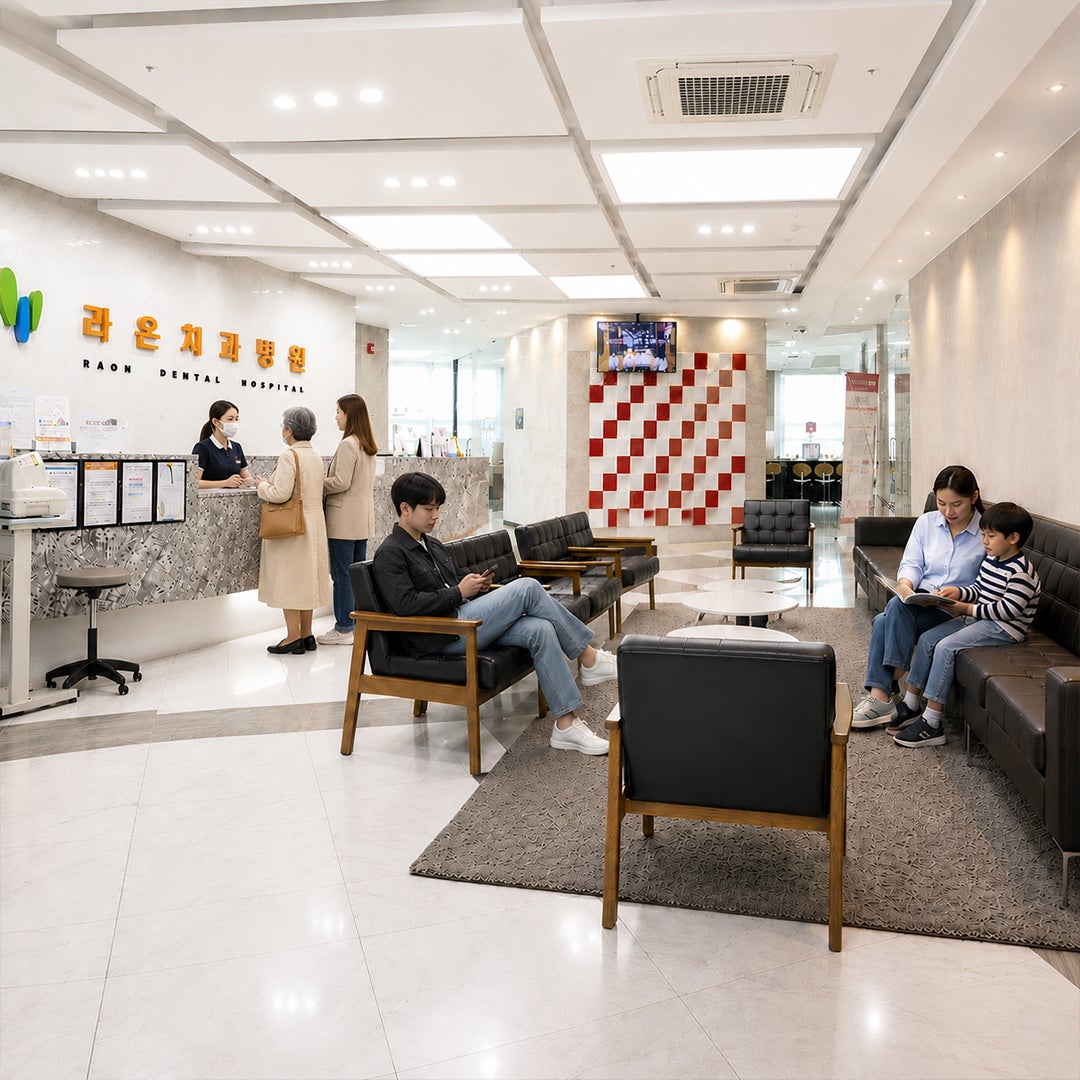 라온치과병원 범어점 리셉션 공간